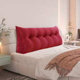 Triangular Reading Pillow Backrest Corduroy(100% Cotton)—Red